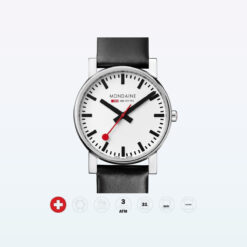 Mondaine Wristwatch Evo A660 11SBB Black White