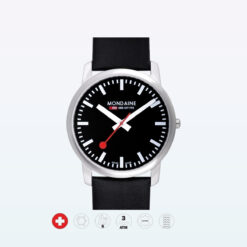 Mondaine Wristwatch Simply Elegant 14SBB Black White 1