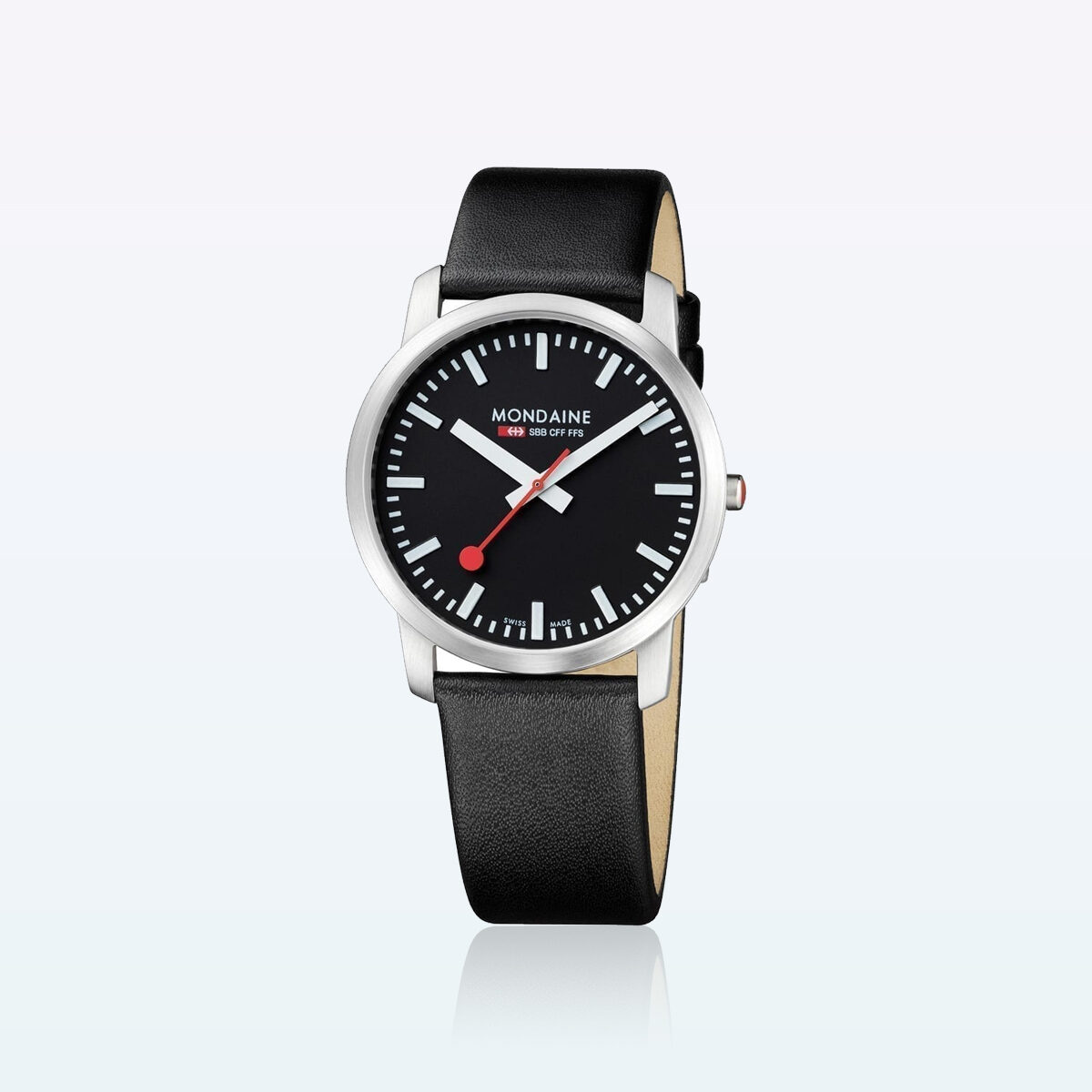 モンディーン腕時計だけでエレガントな14SBBブラック・ホワイト/ 41mm