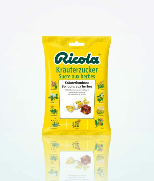 Ricola Sweets 香草滴剂 200 克。 美味的瑞可乐糖果