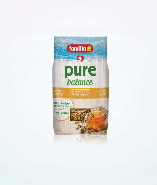 Bio Familia Pure Balance Müsli Mandel og honning 600 g
