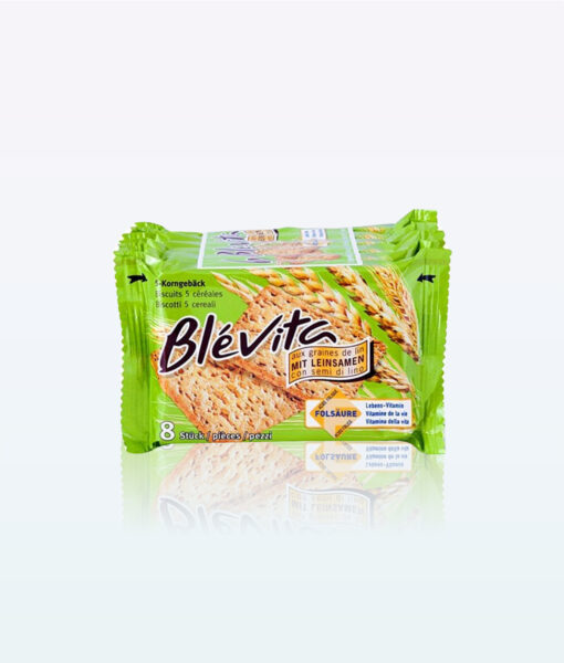 Biscuit Blevita Cinq Grains avec graines de lin