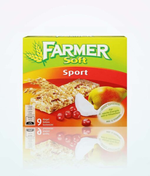 Farmer 9 Soft Sport su 12 vitaminų batonėlių