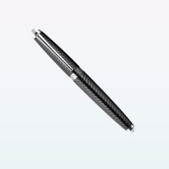 Caran dAche Crystal Black Roller pen rhodium coated