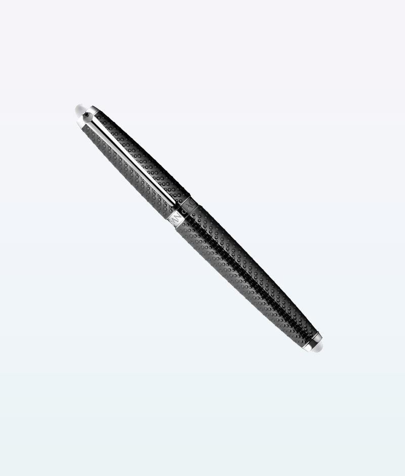 p-11713-Crystal-Black-Fontaine-stylo-recouvert de rhodium