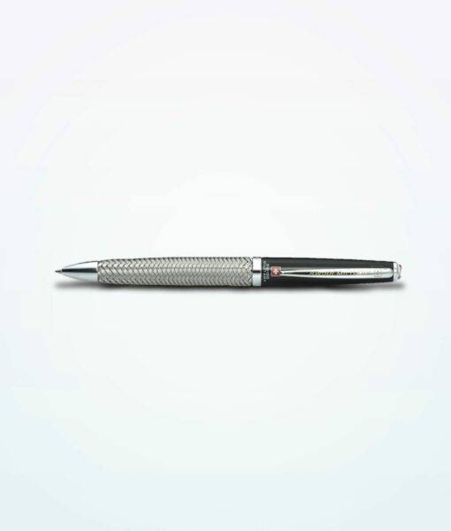 Swiss Military Pen Steel with Leather case LIMITED EDITION Black