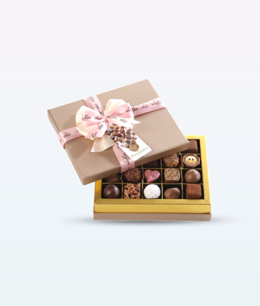 Bachmann's Assorted Pralines in an Inviting Brown Box
