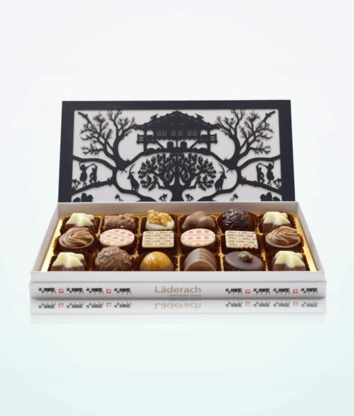 Schokoladen-Souvenir-Praliné Premium 18 Stück | Laderach