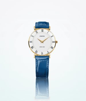 Jowissa-Roma-Gold-Blue-Wome-Wristwatch
