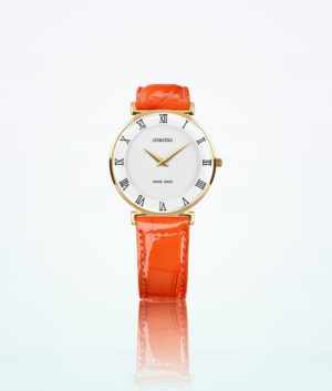 jowissa-roma-gold-orange-women-reloj de pulsera