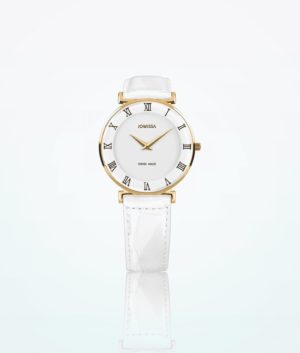 jowissa-roma-gold-white-women-reloj de pulsera
