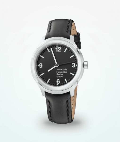 Mondaine Helvetica No1 Bold Women Wristwatch 34 mm Black