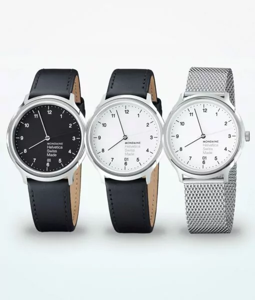 Mondaine Helvetica No1 Regular Reloj de pulsera para hombre 40 mm