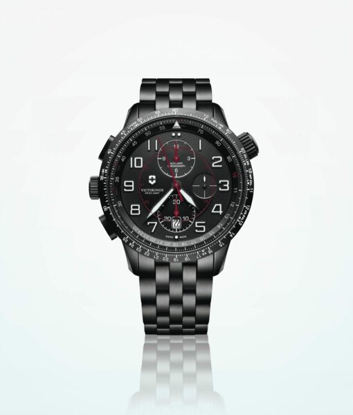 Victorinox Airboss Mach 9 Black Edition Men Wristwatch Stainless Steel