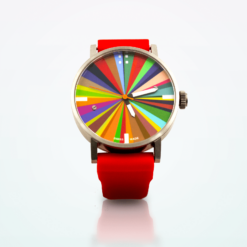 Concentric Red Strap Watch
