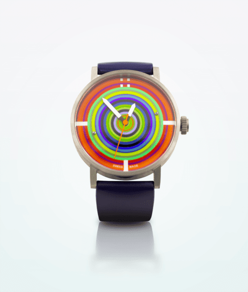 Concentric Blue Strap Watch