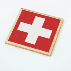 Varsys Swiss Cross Wooden Magnet