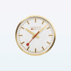 Mondaine Wall Clock gold