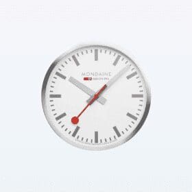 Mondaine Wall Clock silver