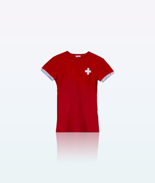 Heren T-shirt met Zwitsers kruis 3