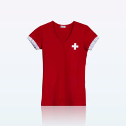 Women T Shirt With Swiss Cross 3
