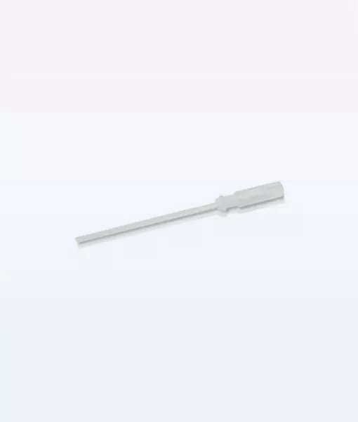 Curodont Repair dental needles, set of 10, in white plastic on a white backdrop for professionals.