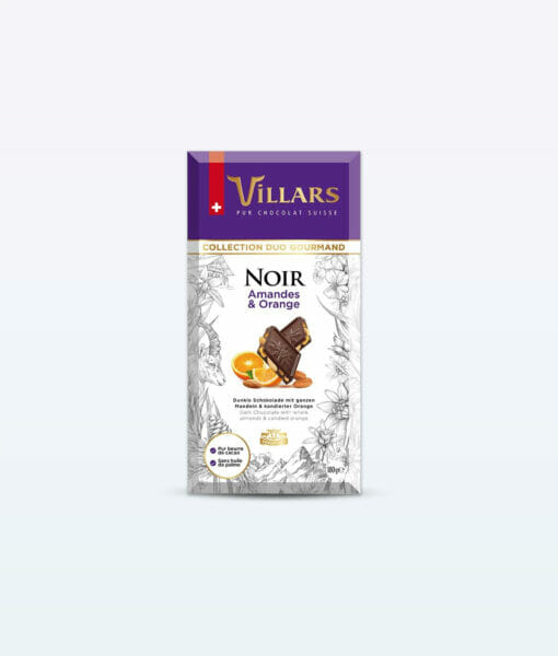 Exquisite dark chocolate package infused with tangy oranges and crunchy almonds.