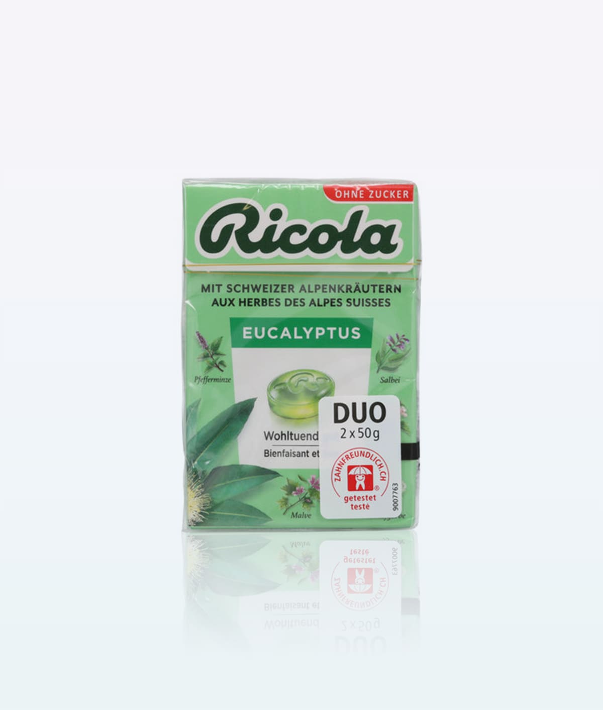 Ricola Eucalyptus Drops Without Added Sugar Swiss Made Direct