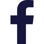 Un logo de Facebook azul sobre un fondo verde.