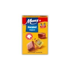 Munz Caramels Original Box 140 g chocolate bar.