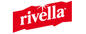 Green backdrop showcasing the distinctive Rivella logo, a Swiss beverage brand recognized globally.