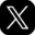 Logo x dengan latar belakang hitam.
