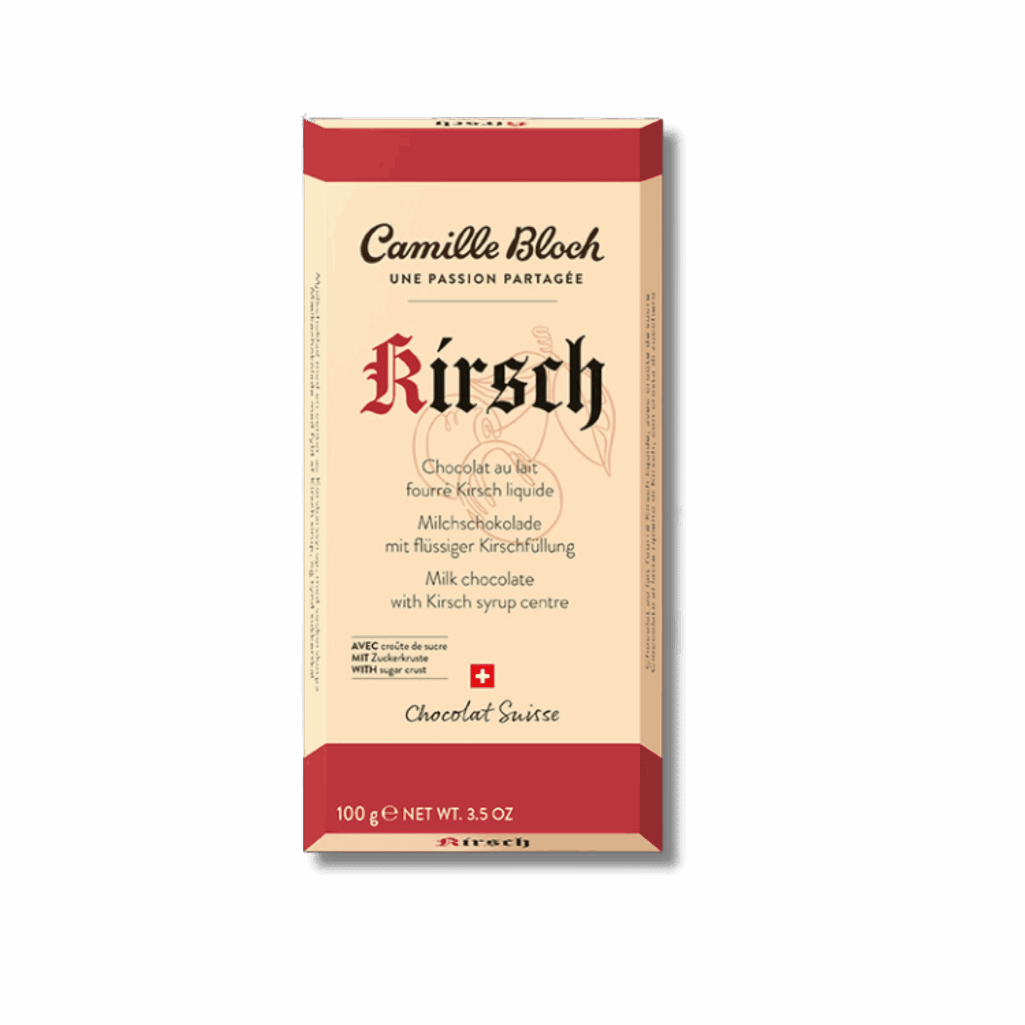 Camille Bloch Kirsch Chocolate 100 g - Swiss Made Direct