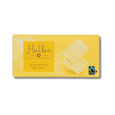 Giandino White Chocolate Bar 100 g | Halba - Swiss Made Direct