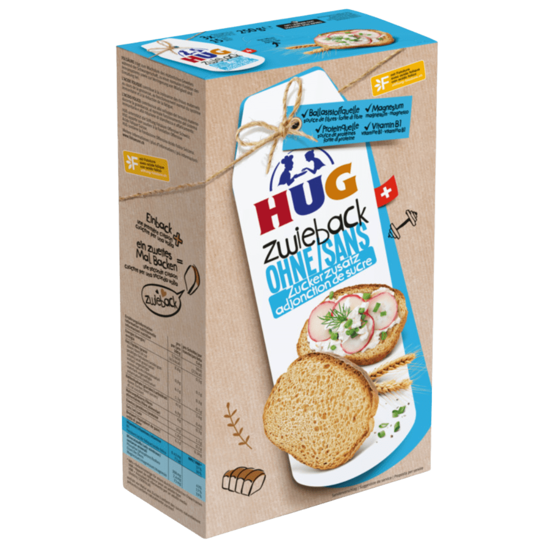 Sugar-Free Zwieback 250 g - Swiss Made Direct