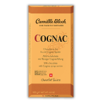 A Camille Bloch Cognac 100g chocolate bar with the word "cognac" on it.